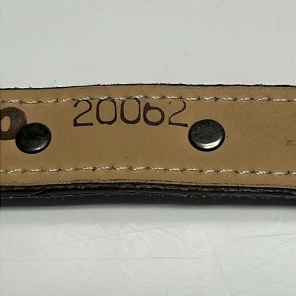 Brazos Joe Belt Co. Nocana, Texas, USA Thin Concho Belt Silver-Tone Hardware 30 main image 10